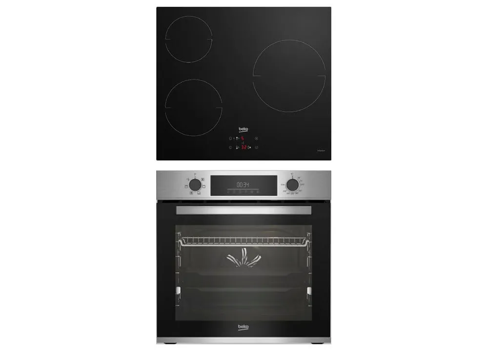 Conjunto de placa de inducción y horno multifunción BEKO - Electrodomésticos