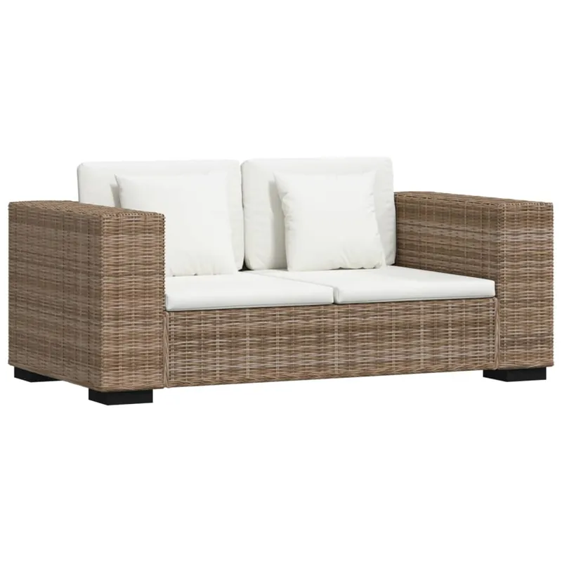 Conjunto de sofás moderno - sofás de salón de dos plazas 7 piezas ratán real