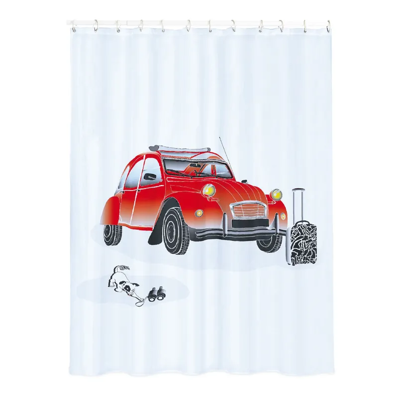 Cortina De Baño Poliester180X200 Sombrillas "2Cv"