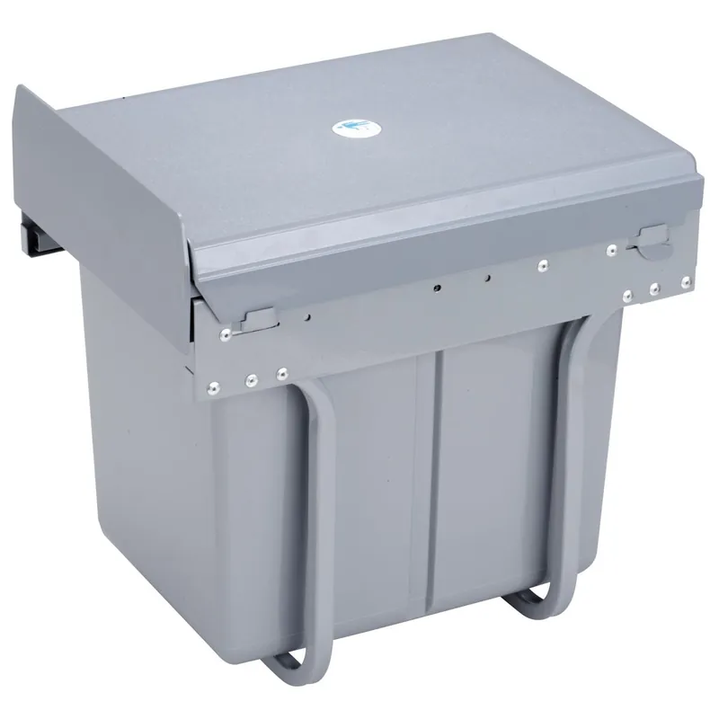 Cubos de basura bajo fregadero 15L, extraíble, con tapa - Baño