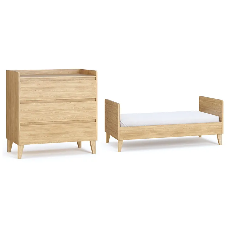 Cuna evolutiva y cómoda 3 cajones Vox Muve Madera - Bebé