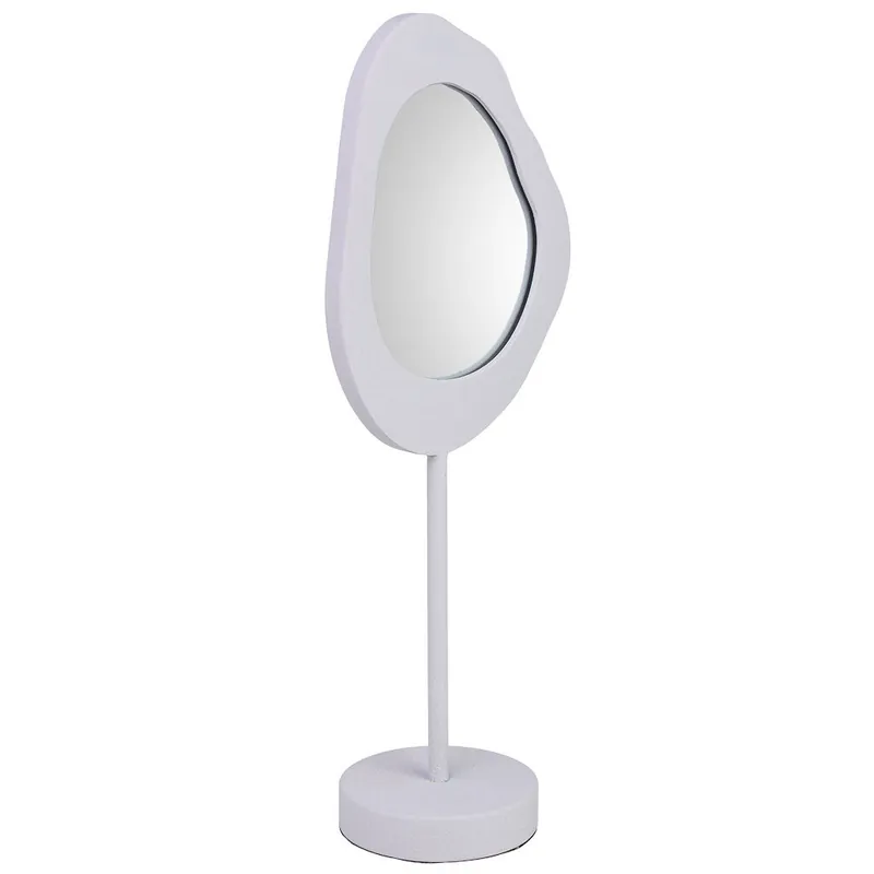 Espejo de mesa de metal 21.5x12.5x55h cm - Baño
