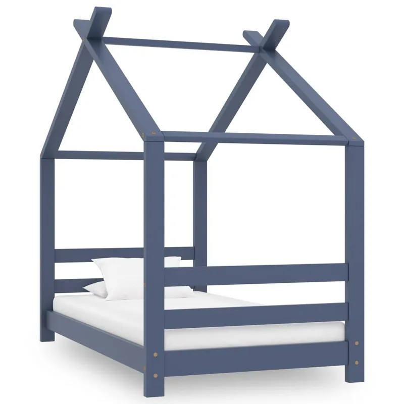vidaXL Estructura de cama infantil de madera maciza de pino 70x140 cm - Descanso