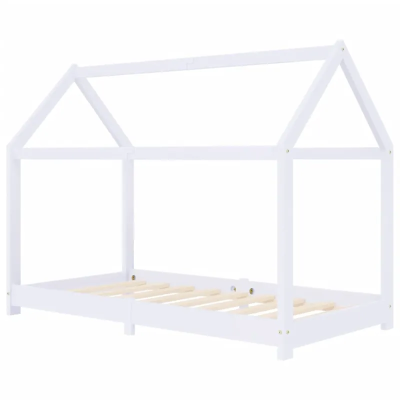 vidaXL Estructura de cama infantil de madera maciza de pino 80x160 cm - Descanso