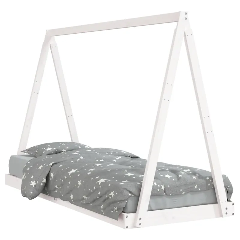 vidaXL Estructura de cama para niños madera de pino blanco 80x200 cm - Descanso