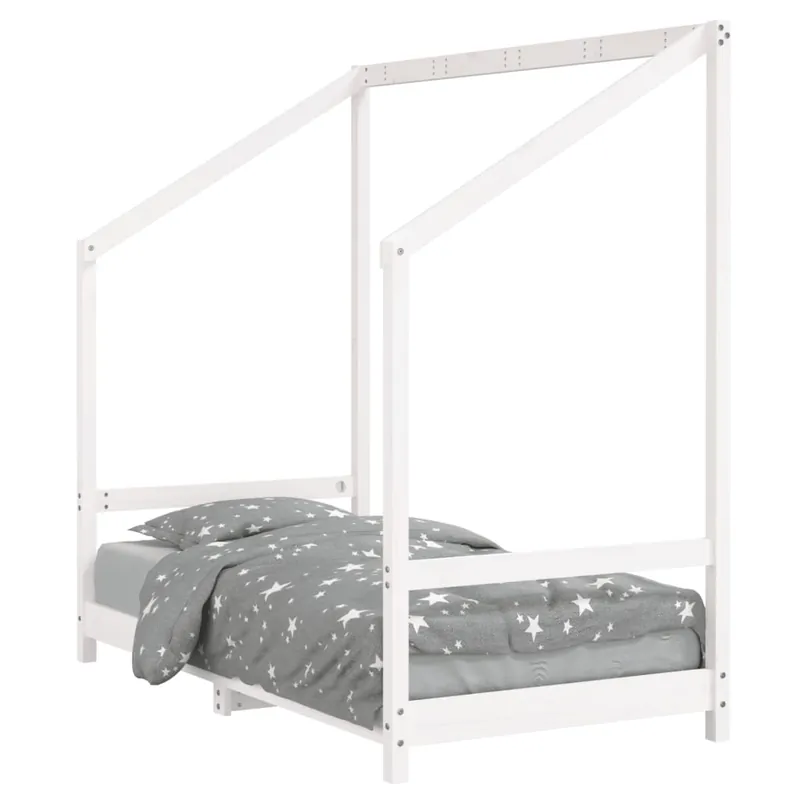 vidaXL Estructura de cama para niños madera de pino blanco 80x160 cm - Descanso