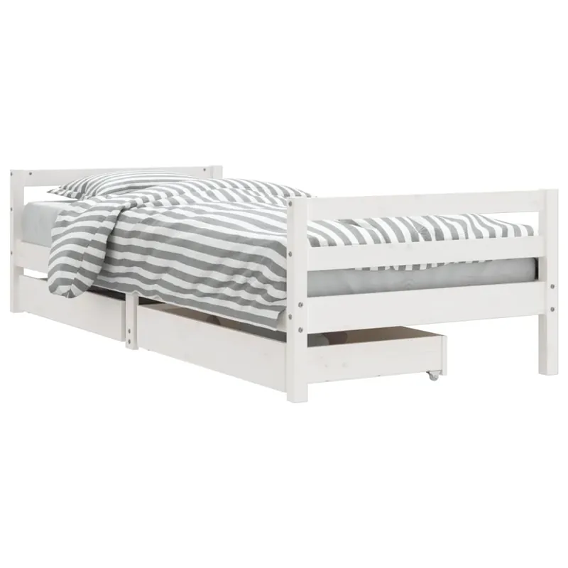 vidaXL Estructura de cama infantil con cajones madera pino 90x190 cm - Descanso