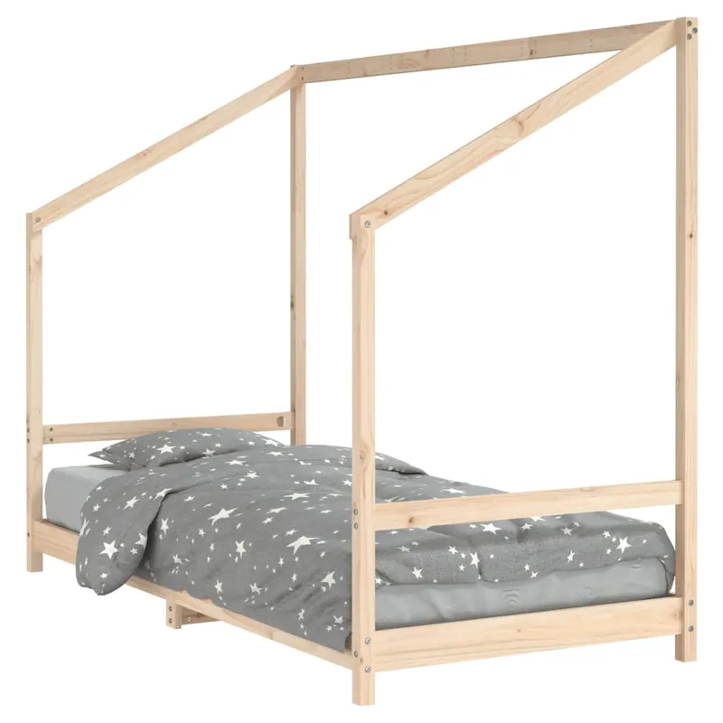vidaXL Estructura de cama infantil madera maciza de pino 90x190 cm - Descanso