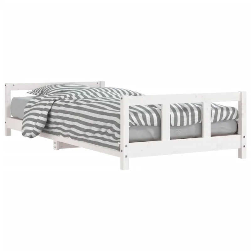 vidaXL Estructura de cama para niños madera de pino blanco 90x200 cm - Descanso