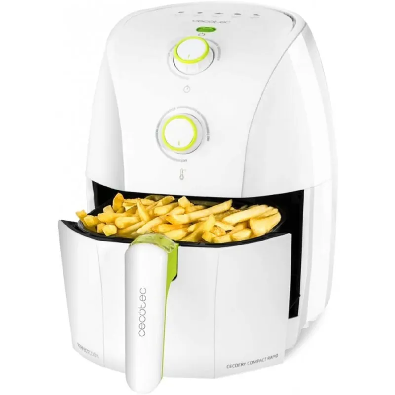 Cecotec Freidora sin aceite Airfryer Cecofry Compact Rapid White - Electrodomésticos