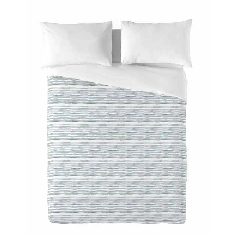 SANDAL - Funda Nórdica Estampada cama 90 - Algodón Extrasuave - Incluye 1 Funda de Almohada - NAUEK GREY
