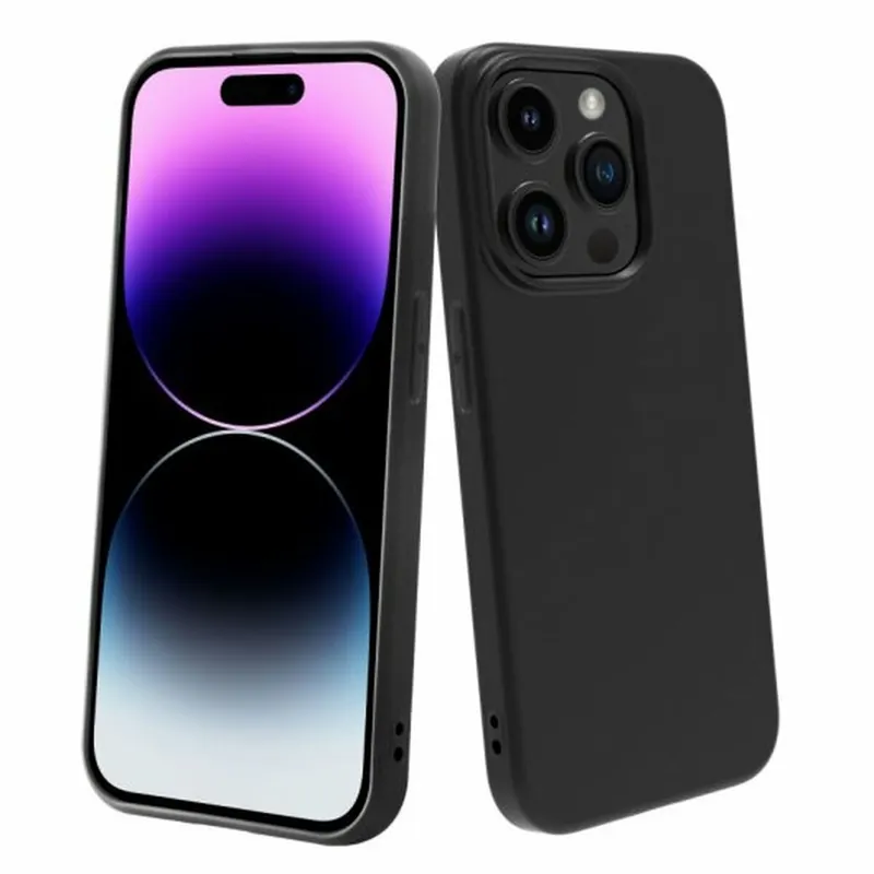Funda para Móvil Muvit iPhone 15 Pro Negro Apple - Electrónica