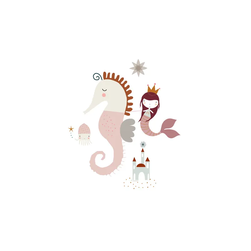 JUEGO DE SÁBANA CUNA/MAXICUNA SEAHORSE CUNA 60 CM - Bebé