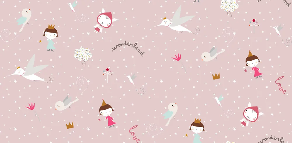 JUEGO DE SÁBANA CUNA/MAXICUNA WONDERLAND REV PINK CUNA 60 CM - Bebé