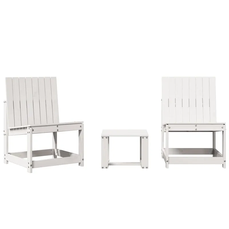 vidaXL Juego de muebles de jardín 3 pzas madera de pino impregnada