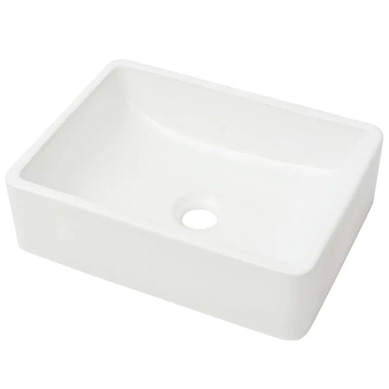 vidaXL Lavabo de cerámica blanco 41x30x12 cm - Baño