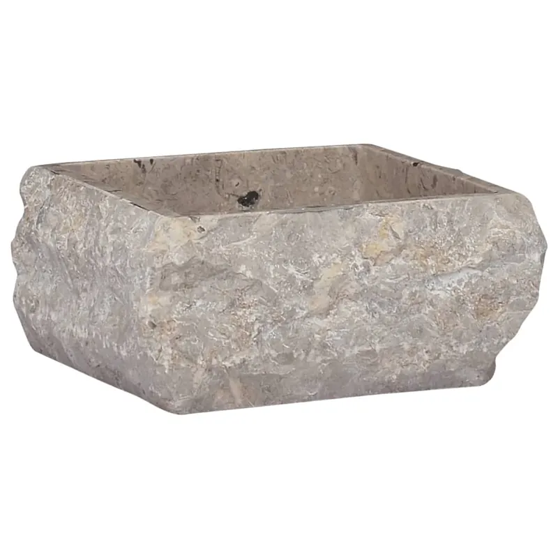 vidaXL Lavabo crema mármol 30x30x13 cm - Baño