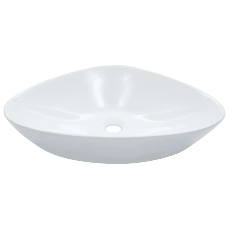 vidaXL Lavabo 58,5x39x14 cm cerámica negro - Baño