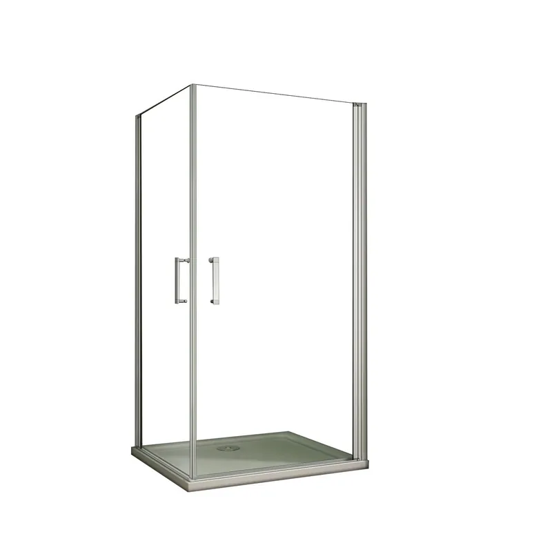 AICA Mampara de ducha cuadrada abatible giratoria,perfil gris mate,vidrio 5mm,700x700x1850mm - Baño
