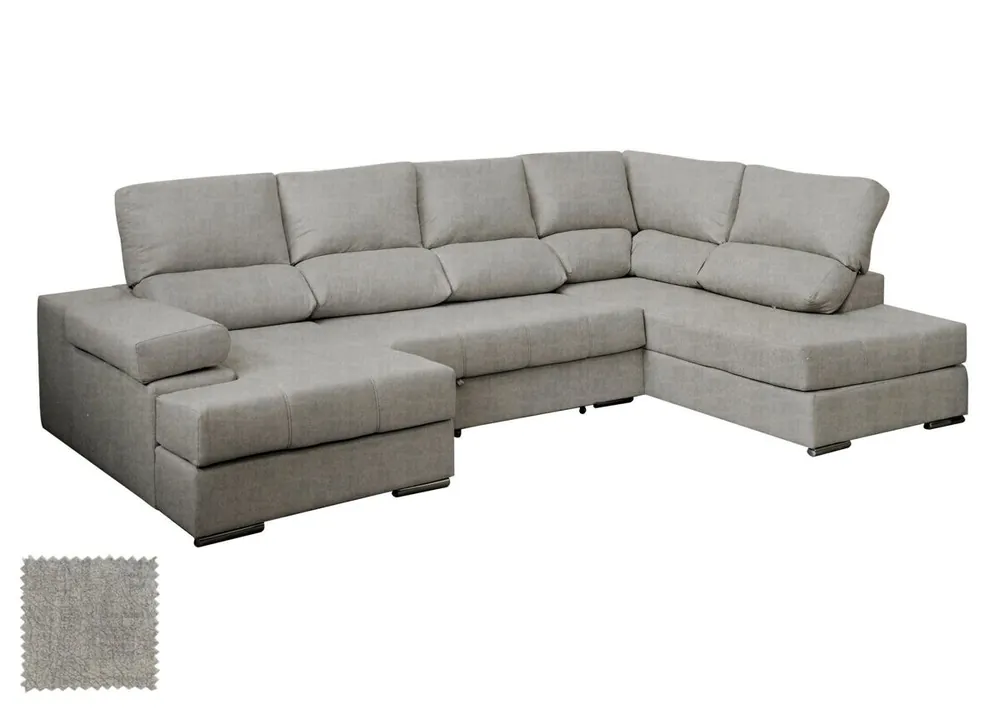 Mega Sofa Cama Chaise Longue Rinconera Italia 315cm - Sofás sillones puffs