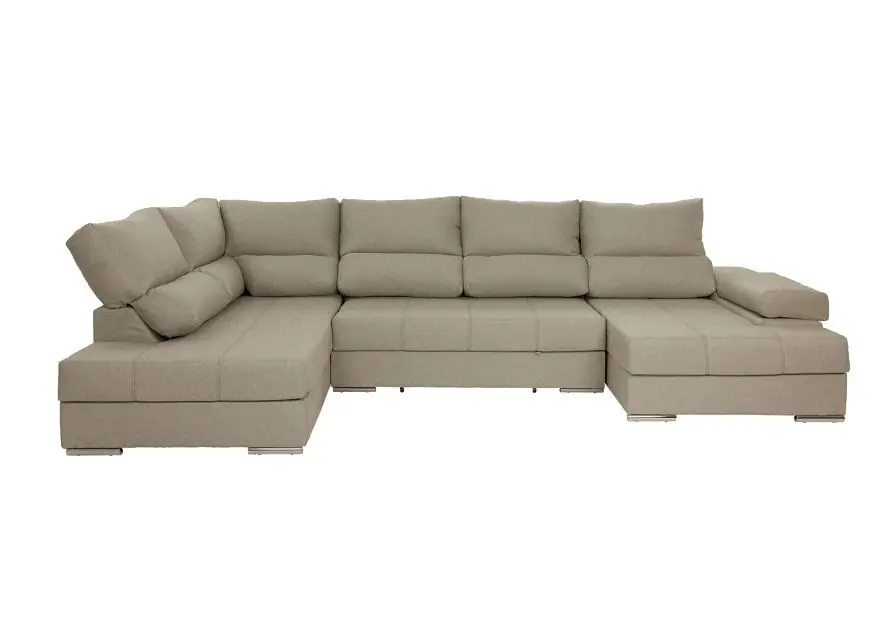 Mega Sofa Cama Chaise Longue Rinconera Italia 315cm - Sofás sillones puffs