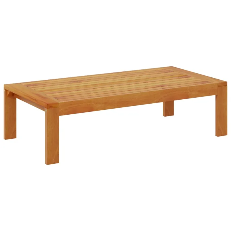 vidaXL Mesa de jardín madera maciza de acacia 100x50x27 cm