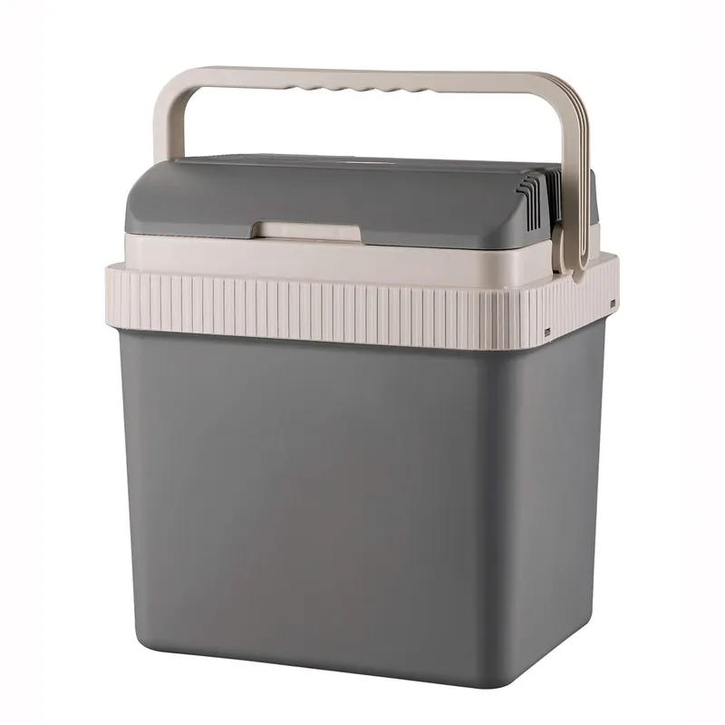 Briebe CF1151 Nevera Portátil Eléctrica de Viaje, Coche, Camping, 21 L, Conexión 12V y 220V, Enfría y Calienta, 50, Gris - Electrodomésticos