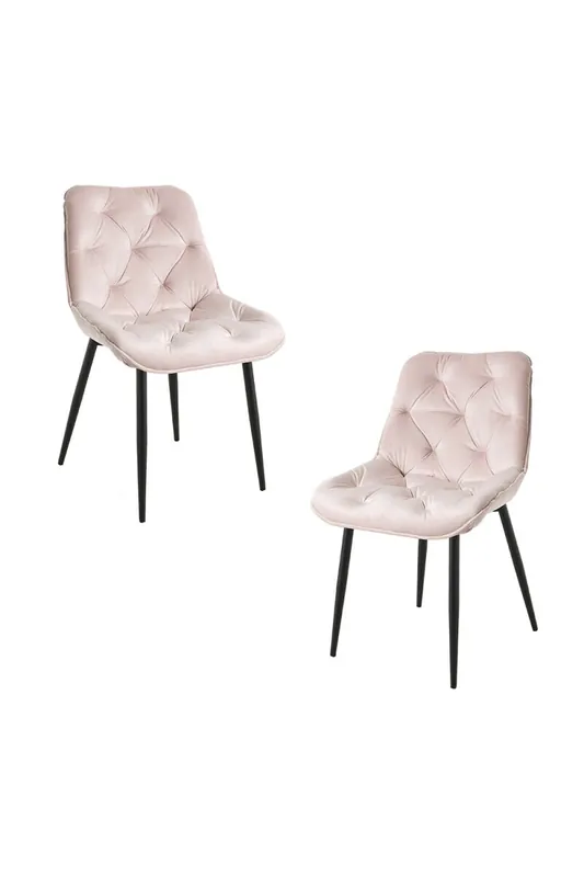 Pack 2 Sillas Miska Terciopelo - Rosa