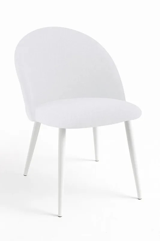 Pack 2 Sillas White Vint Tela - Blanco