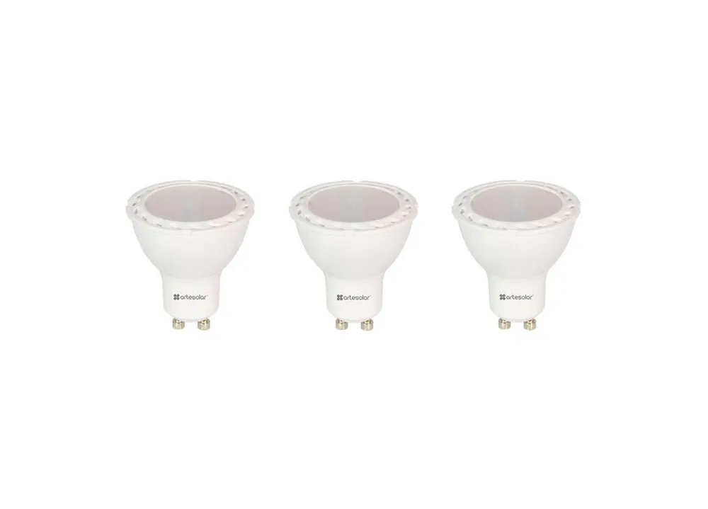 Pack 3 bombillas DICROICAS led 5w casquillo GU10 - Decoración