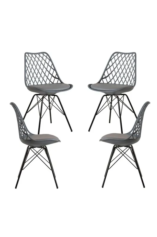 Pack 4 Sillas Iron Mima - Blanco