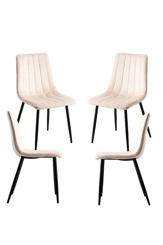 Pack 4 Sillas Liny Terciopelo - Beige