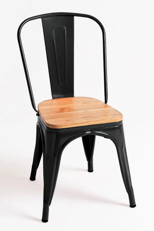Pack 4 Sillas Torix Madera Natural - Blanco