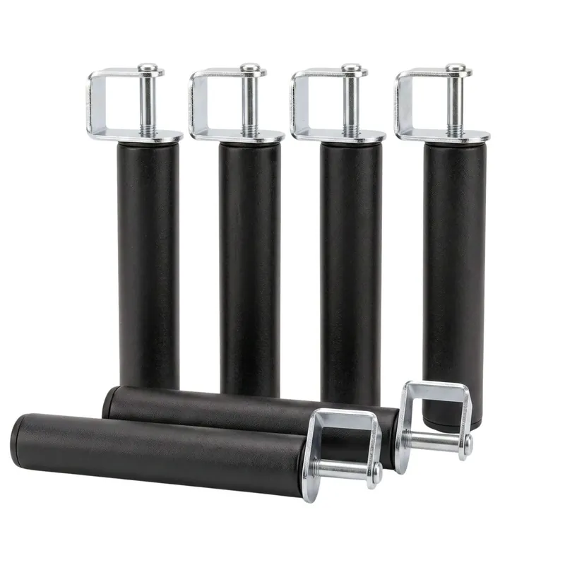 Pack 6 Patas para Somier + 6 Abrazaderas con Forma Cilindrica en Metal (Compatible 40x30 mm) - Descanso