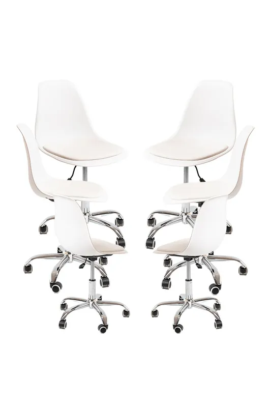 Pack 6 Sillas Dami Office - Blanco