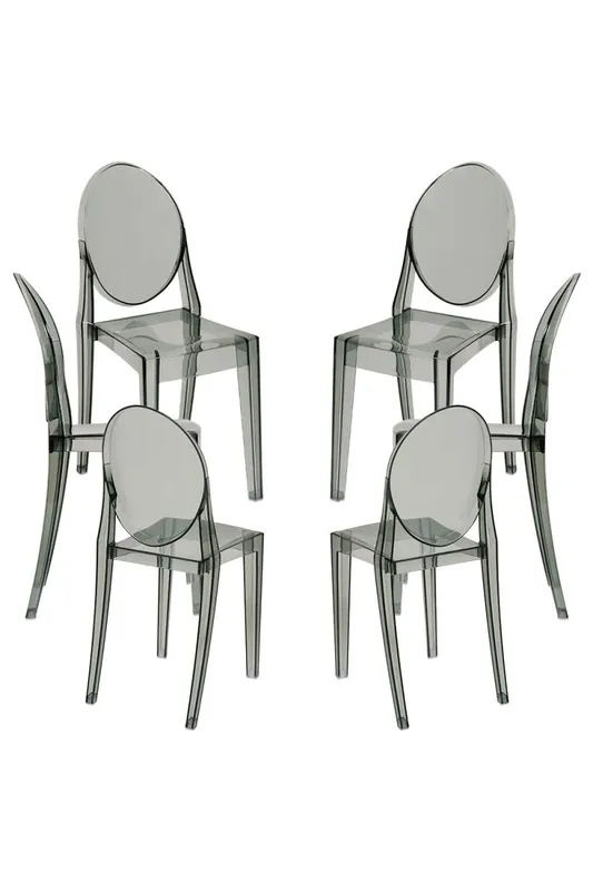 Pack 6 Sillas Diam - Negro