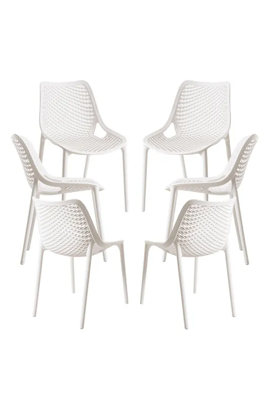 Pack 6 Sillas Kusin - Blanco