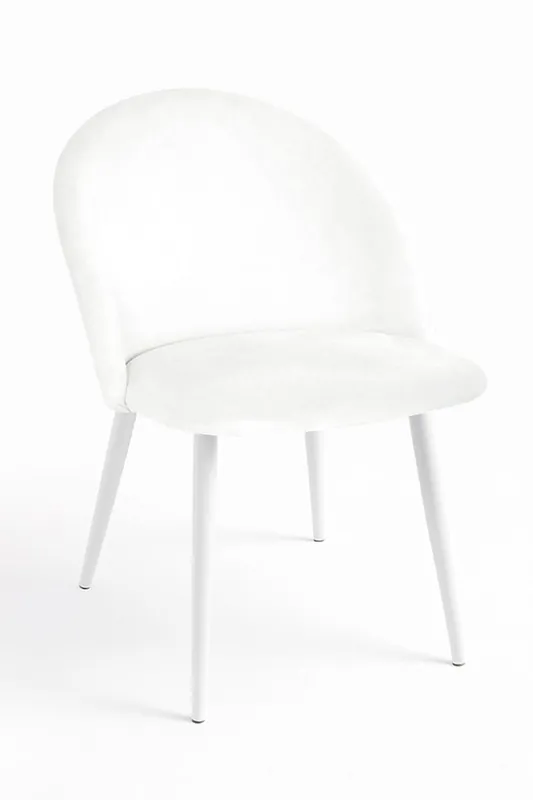 Pack 6 Sillas White Vint Terciopelo - Blanco