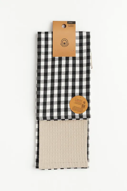 Pack de 2 paños de cocina CHECK - Textil