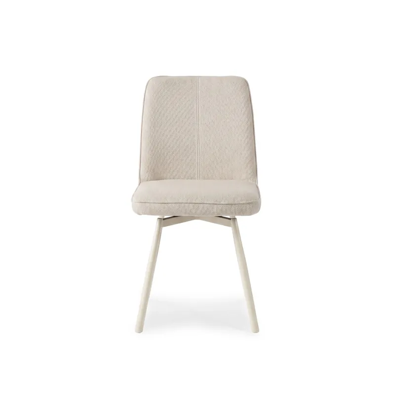 Pack de 4 sillas giratorias MIZAL beige - Muebles