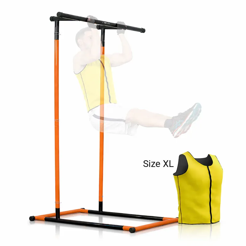 Pack Estación de Dominadas y Chaleco Deportivo Sauna InnovaGoods - Deporte