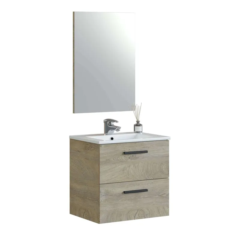 Pack Muebles Baño Aruba Melamina Aruba - Roble Alaska