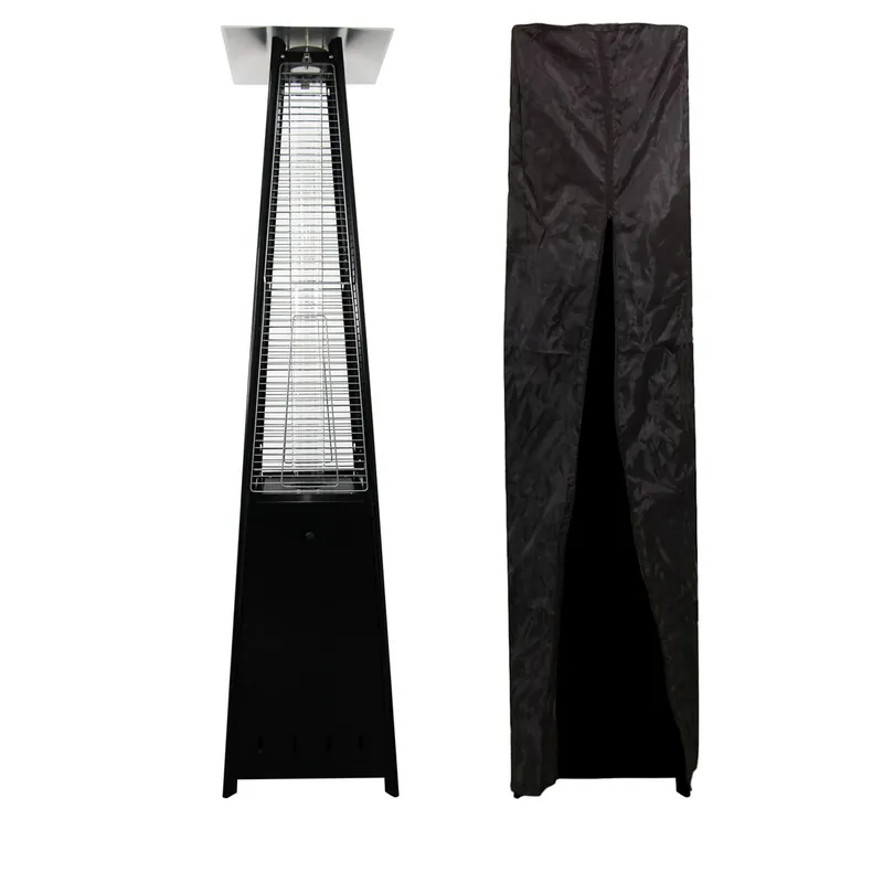 Estufa de gas STOCKHOLM 13kW - acero negro + funda