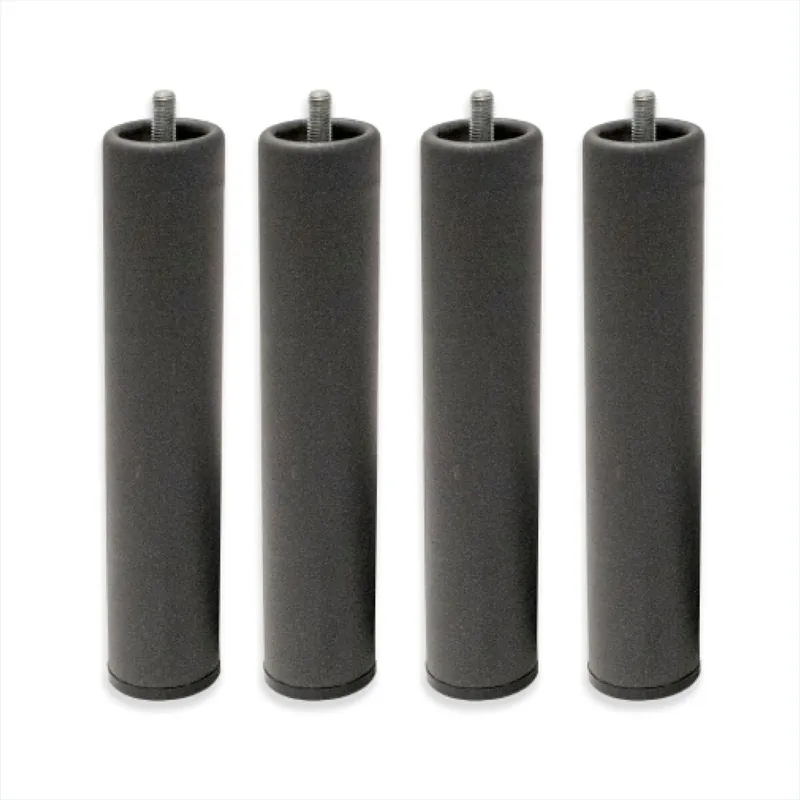 Patas Somier 20 cm - 4 uds - Rosca métrica 10mm - Patas Redondas Metálicas