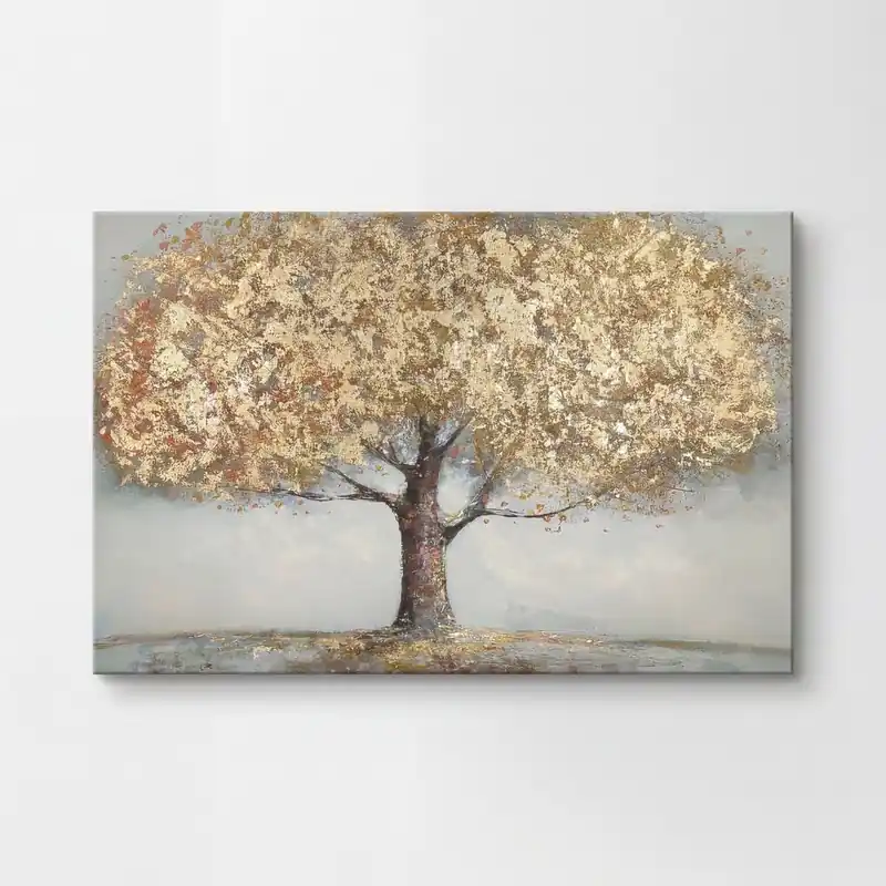 Pintura original ARBOL DORADO XXL 118CM marca MARCOMUEBLE - Decoración