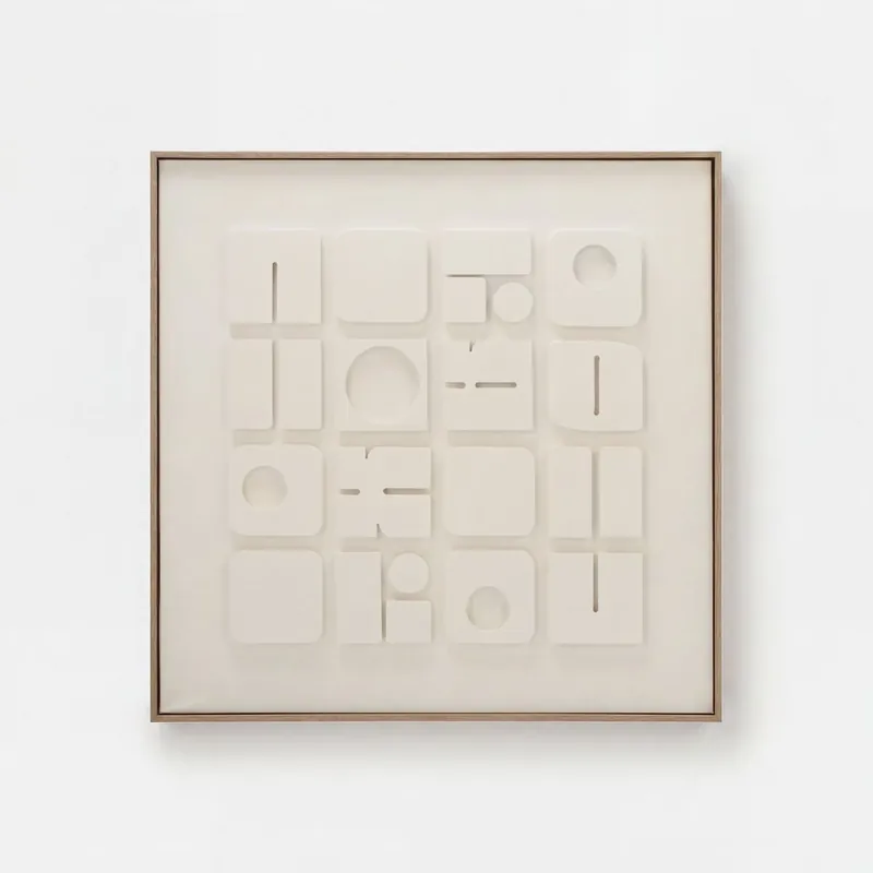 Pintura original SHAPES relieve 3D 80cm marca CONFORAMA - Decoración