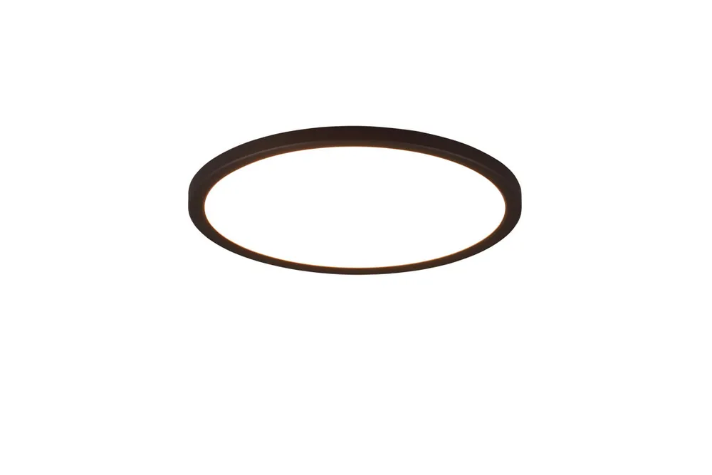 Plafón AUREO blanco con esfera negra led marca REALITY - Decoración
