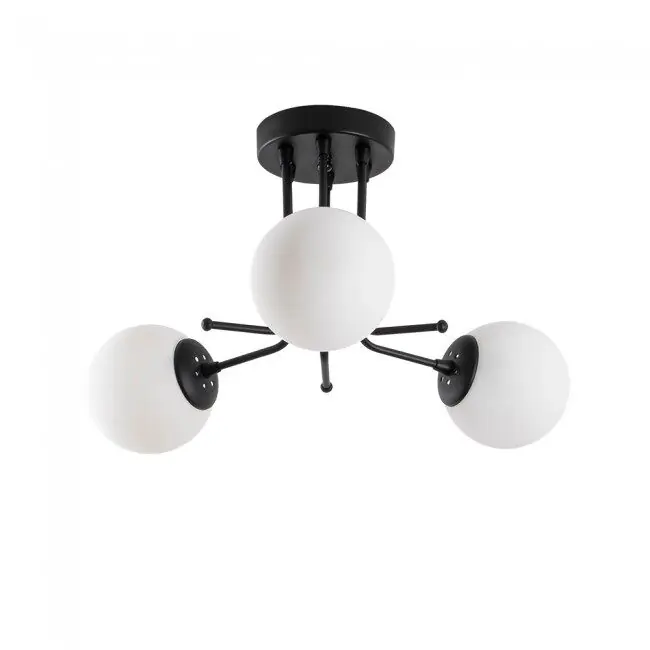 Plafón de techo Marga Negro 3 luces marca Wonderlamp - Decoración