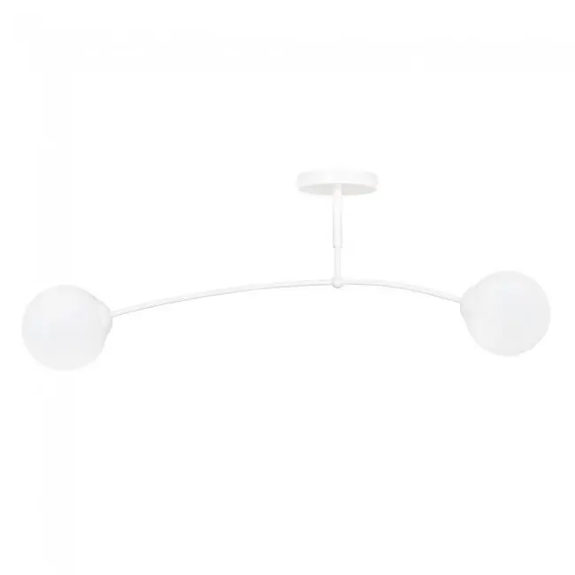 Plafón de techo Mobis Blanco 2 luces marca Wonderlamp - Decoración