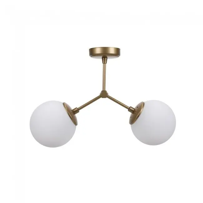 Plafón de techo Mulen Latón 2 luces marca Wonderlamp - Decoración
